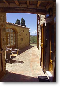 Der Innenhof der Casa Monte Riccioli.